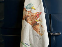 Load image into Gallery viewer, Tea Towel - Ducks and Hen by Gill Wilson
