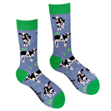 Load image into Gallery viewer, Cow Lover Socks - Blue

